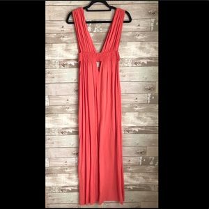 Peach maxi dress